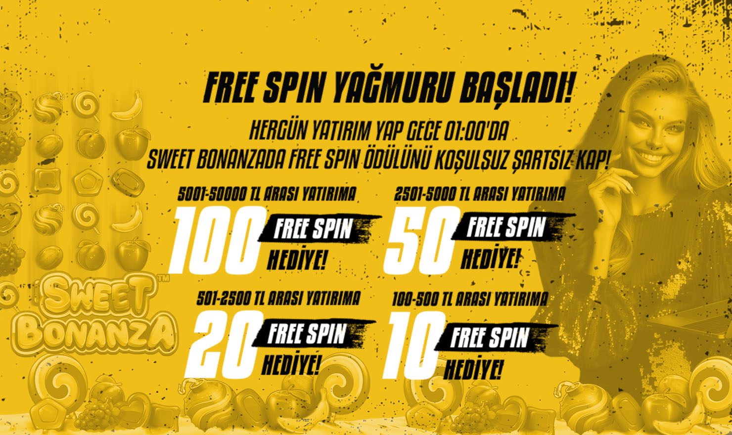 Hergece Freespin Yağmuru